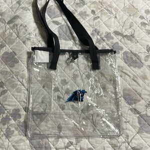 NWT Carolina Panthers clear stadium bag